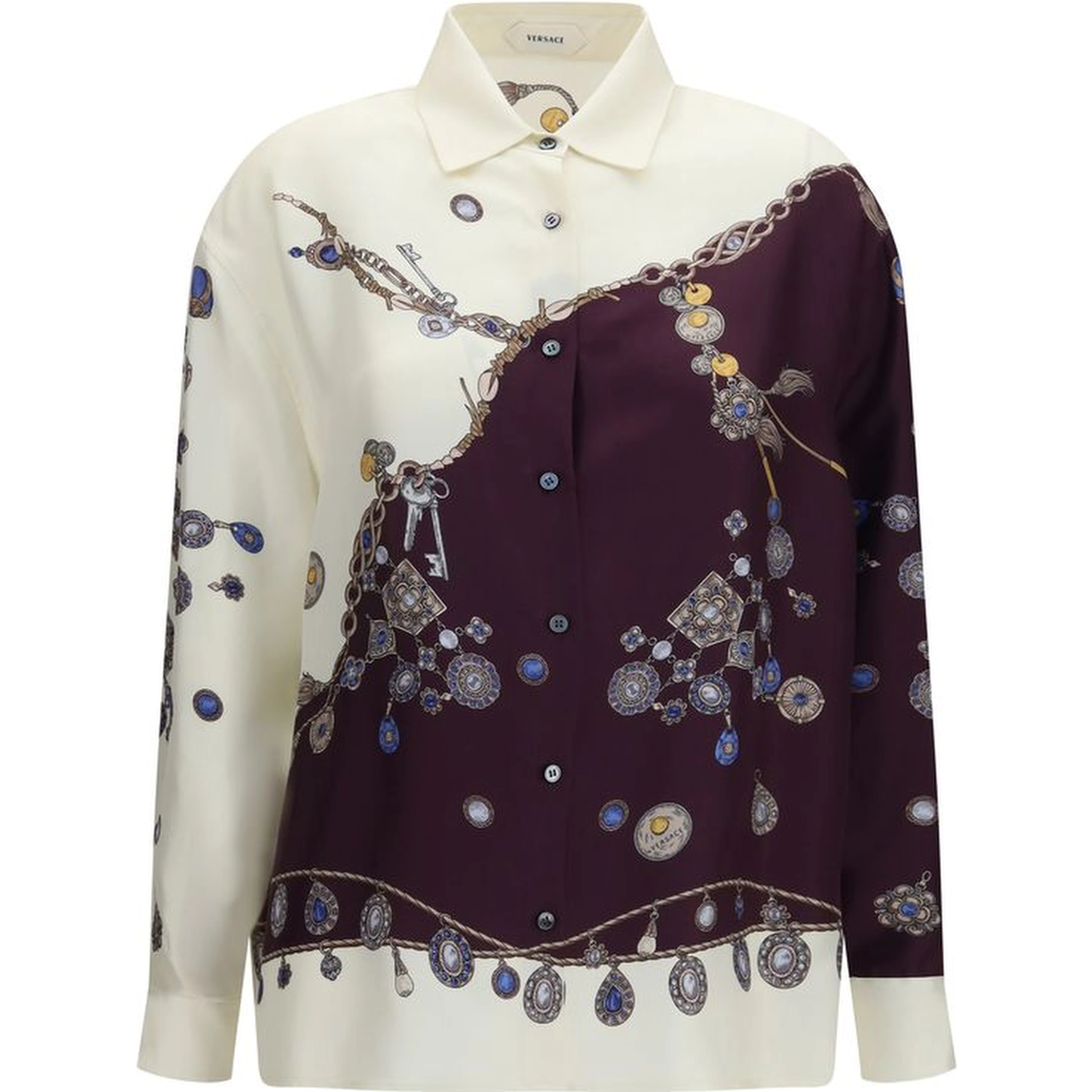 Multicolor Silk Pattern Shirt