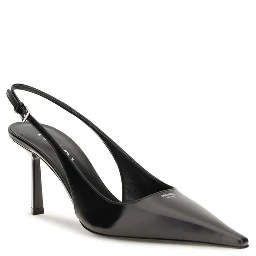 Black Calf Leather Bos Taurus High Heel Pumps
