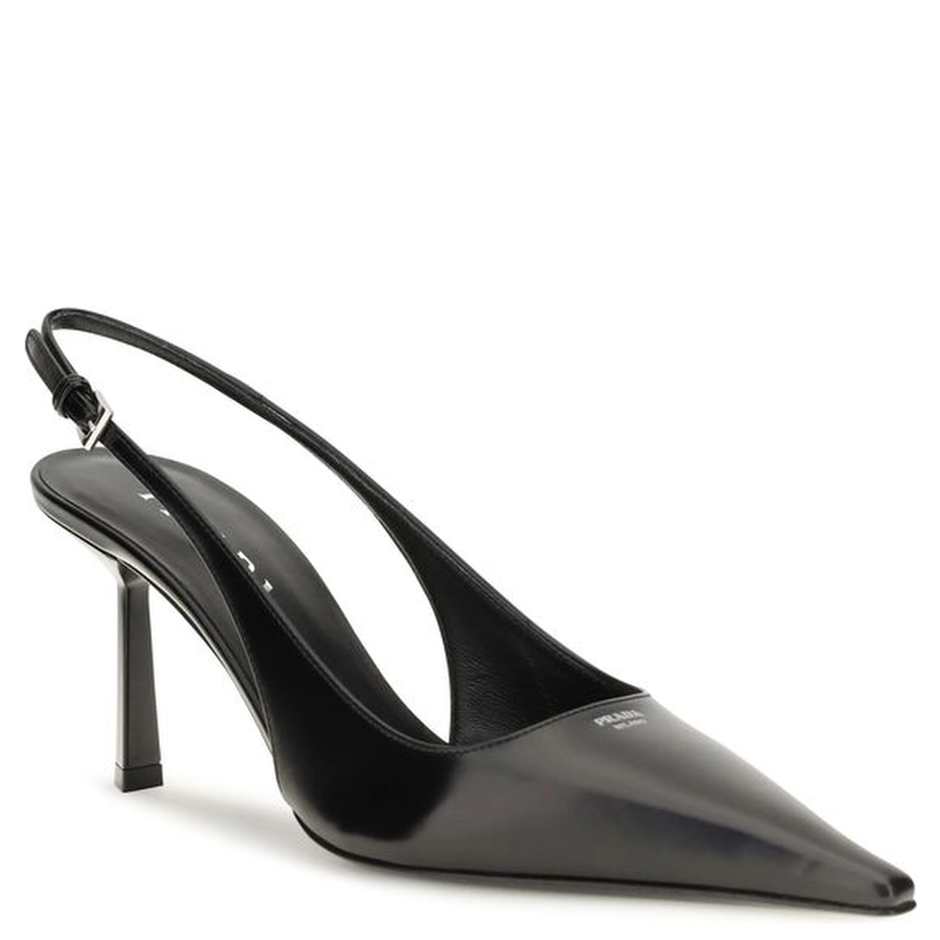 Black Calf Leather Bos Taurus High Heel Pumps