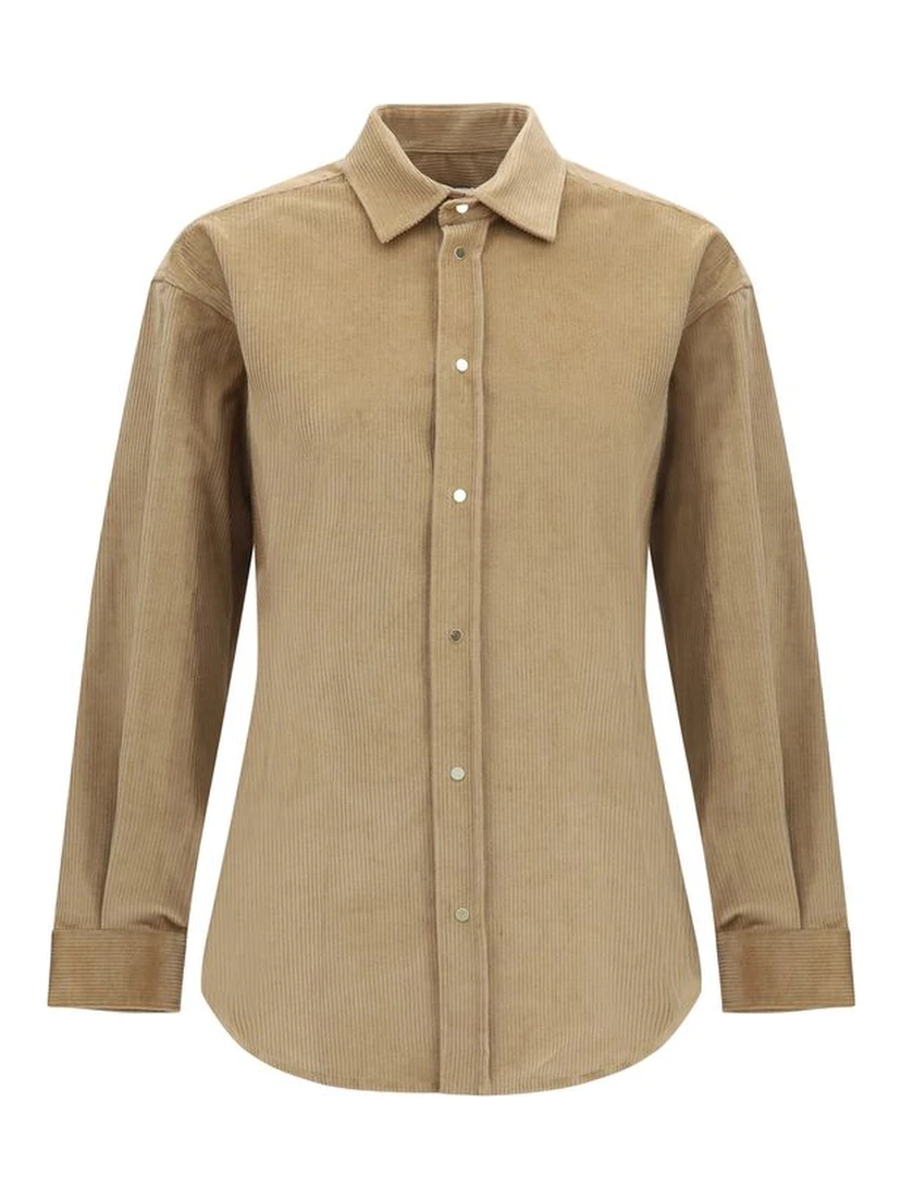 Beige Denim Shirt