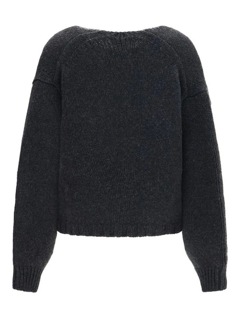 Gray Cashmere Cardigan
