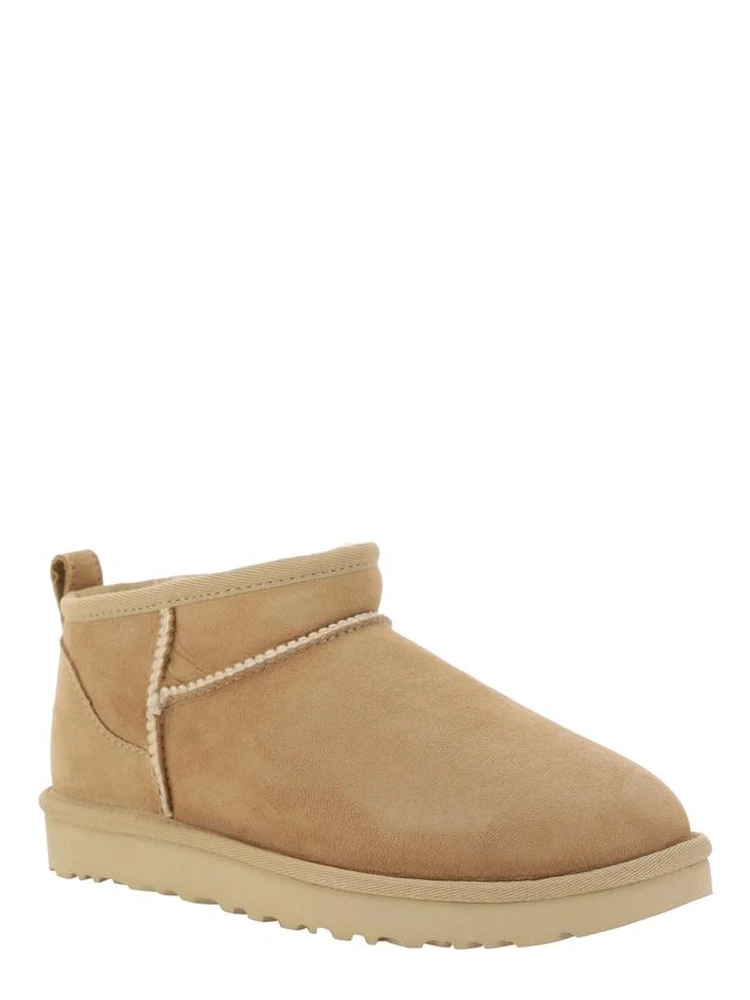 Beige Suede Leather Ankle Boots alternative