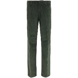 Bicolor Cotton Casual Pants