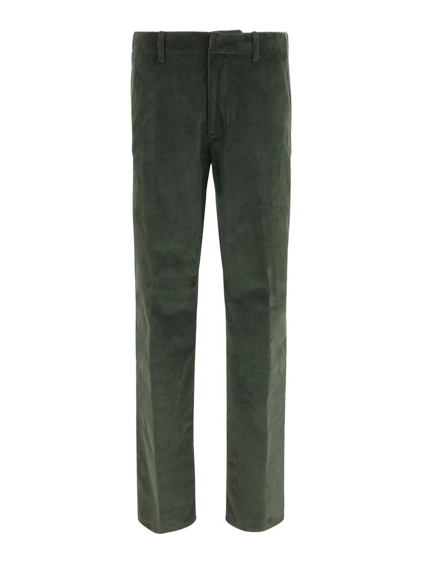 Bicolor Cotton Casual Pants