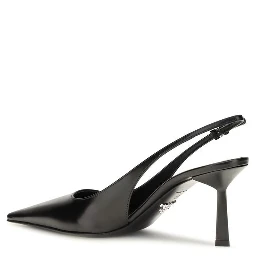 Black Calf Leather Bos Taurus High Heel Pumps