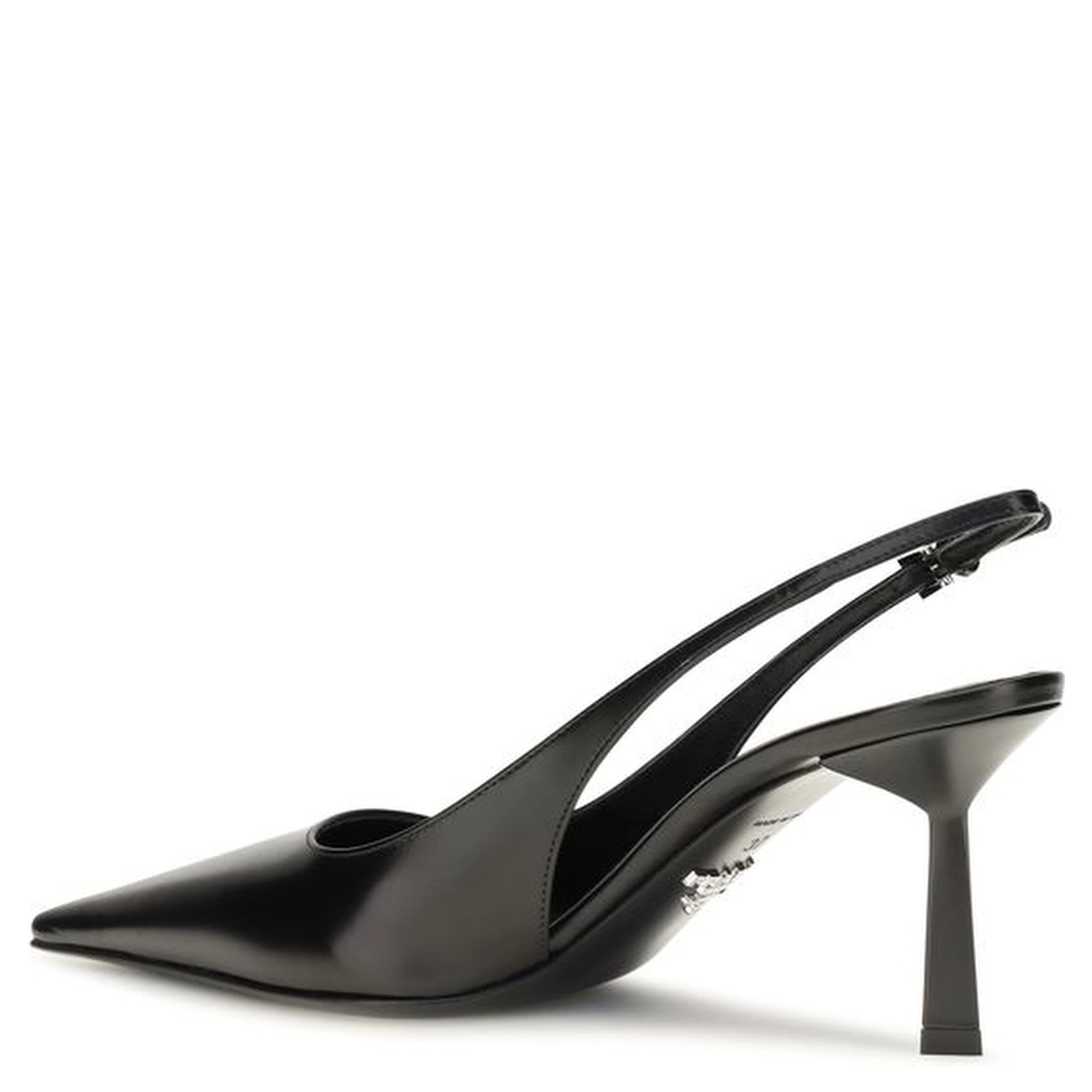 Black Calf Leather Bos Taurus High Heel Pumps