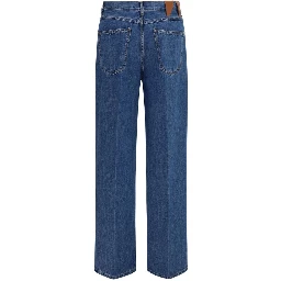 Blue Cotton Relaxed Fit Jeans