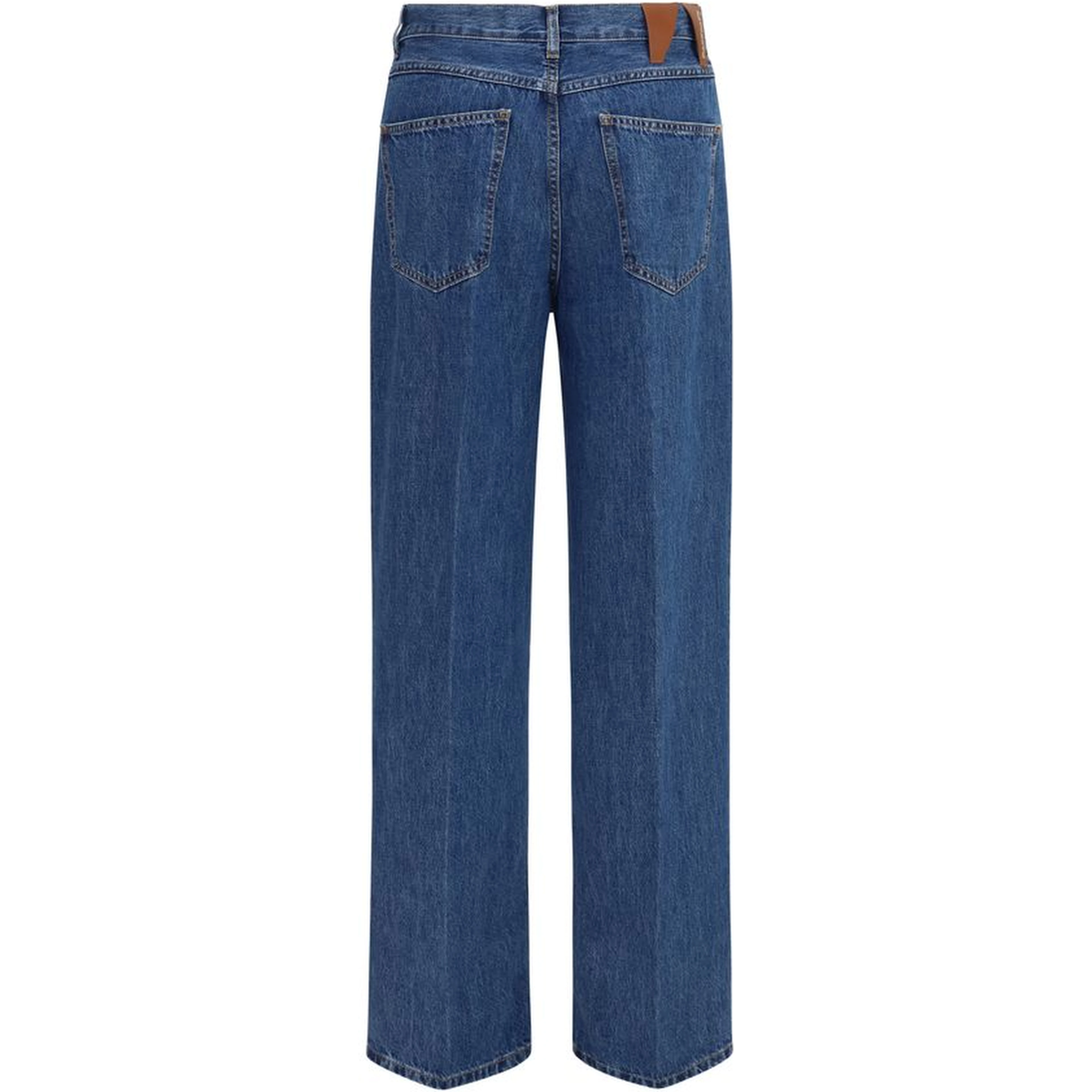 Blue Cotton Relaxed Fit Jeans