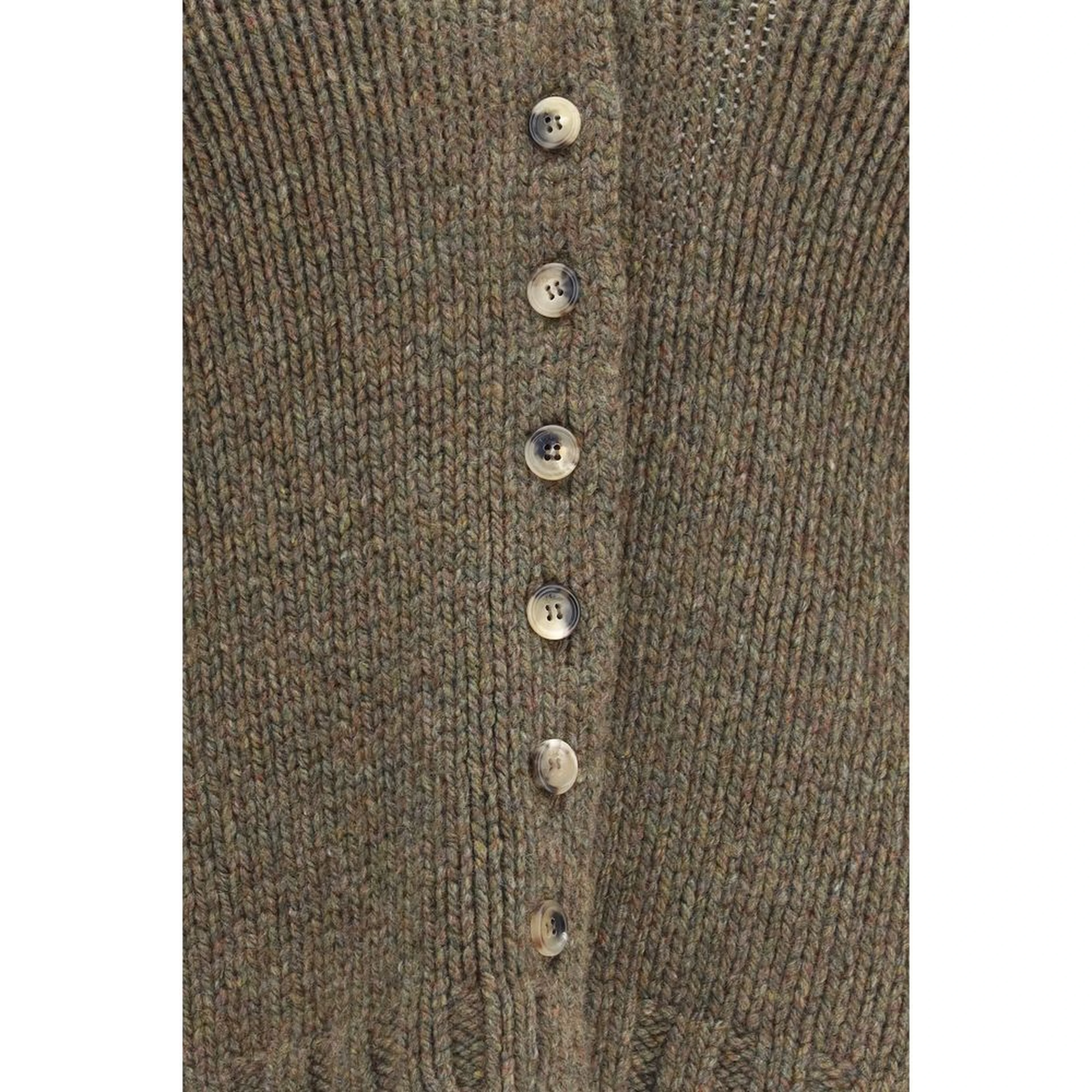 Bicolor Cashmere Cardigan