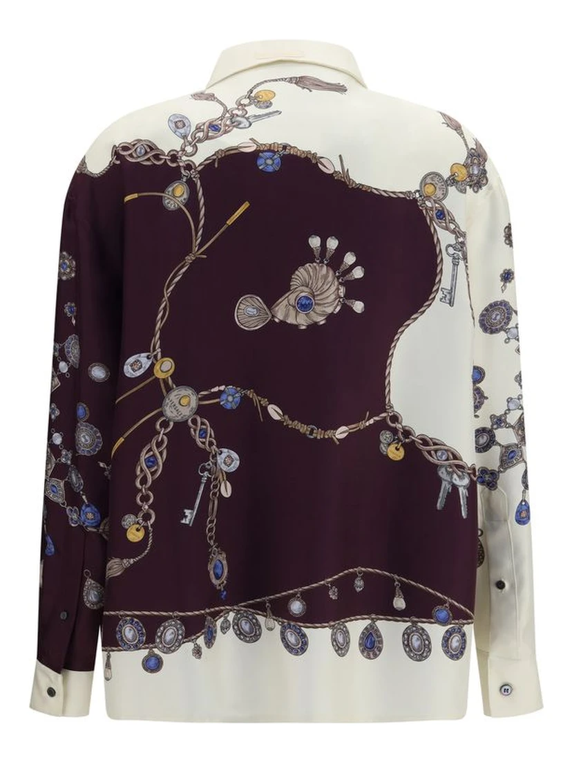 Multicolor Silk Pattern Shirt