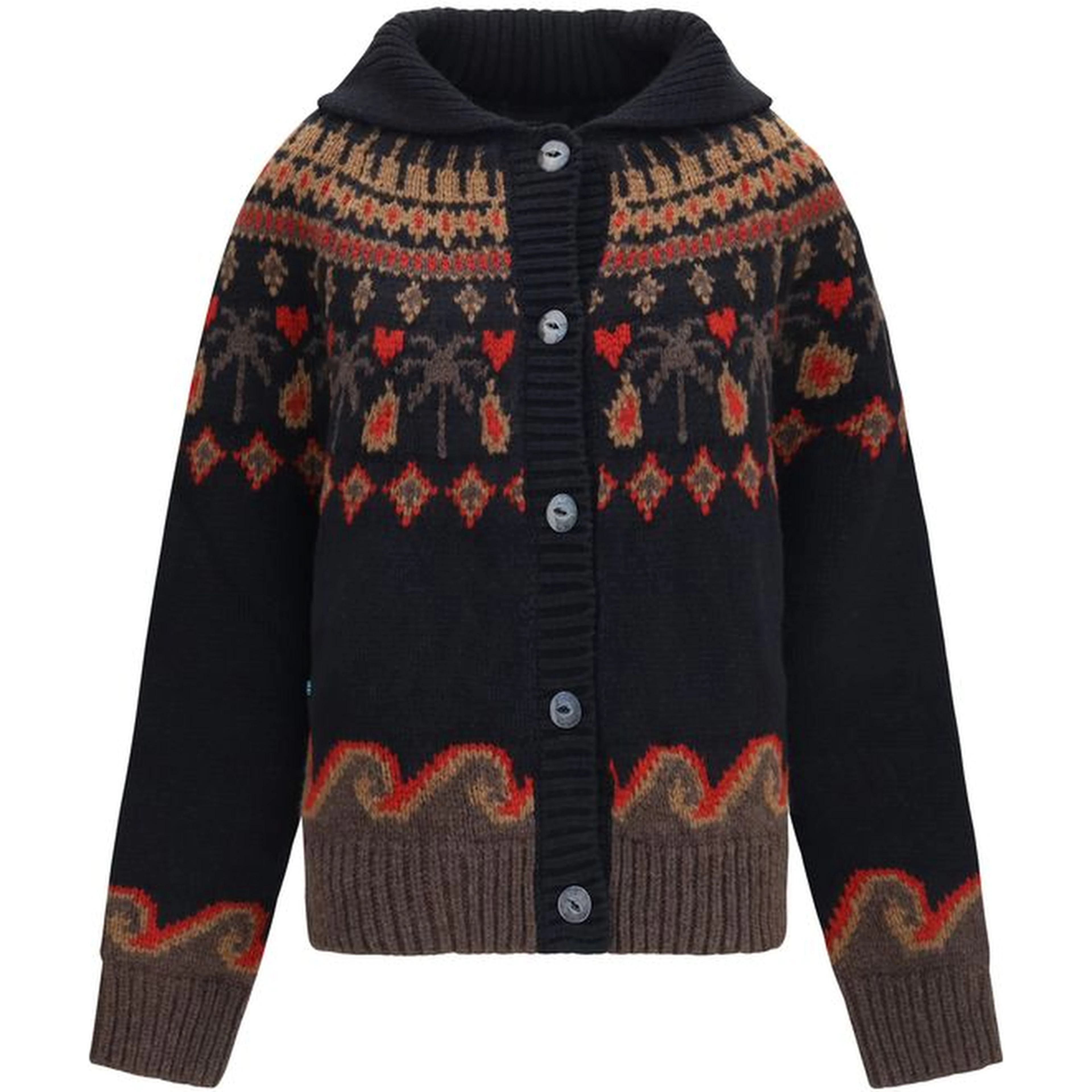 Multicolor Wool Oves Aries Cardigan