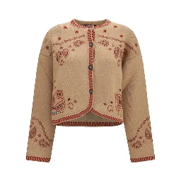 Brown Wool Oves Aries Full-Length Jacket
