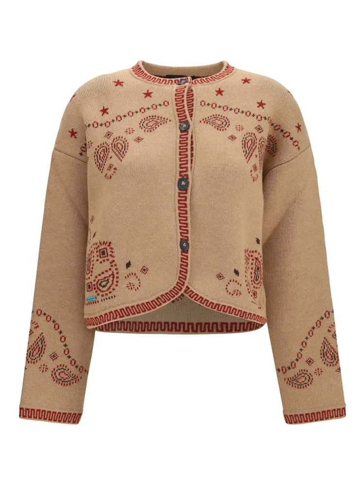 Brown Wool Oves Aries Full-Length Jacket