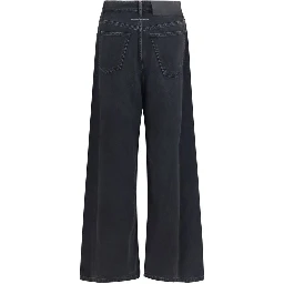 Black Cotton Relaxed Fit Jeans