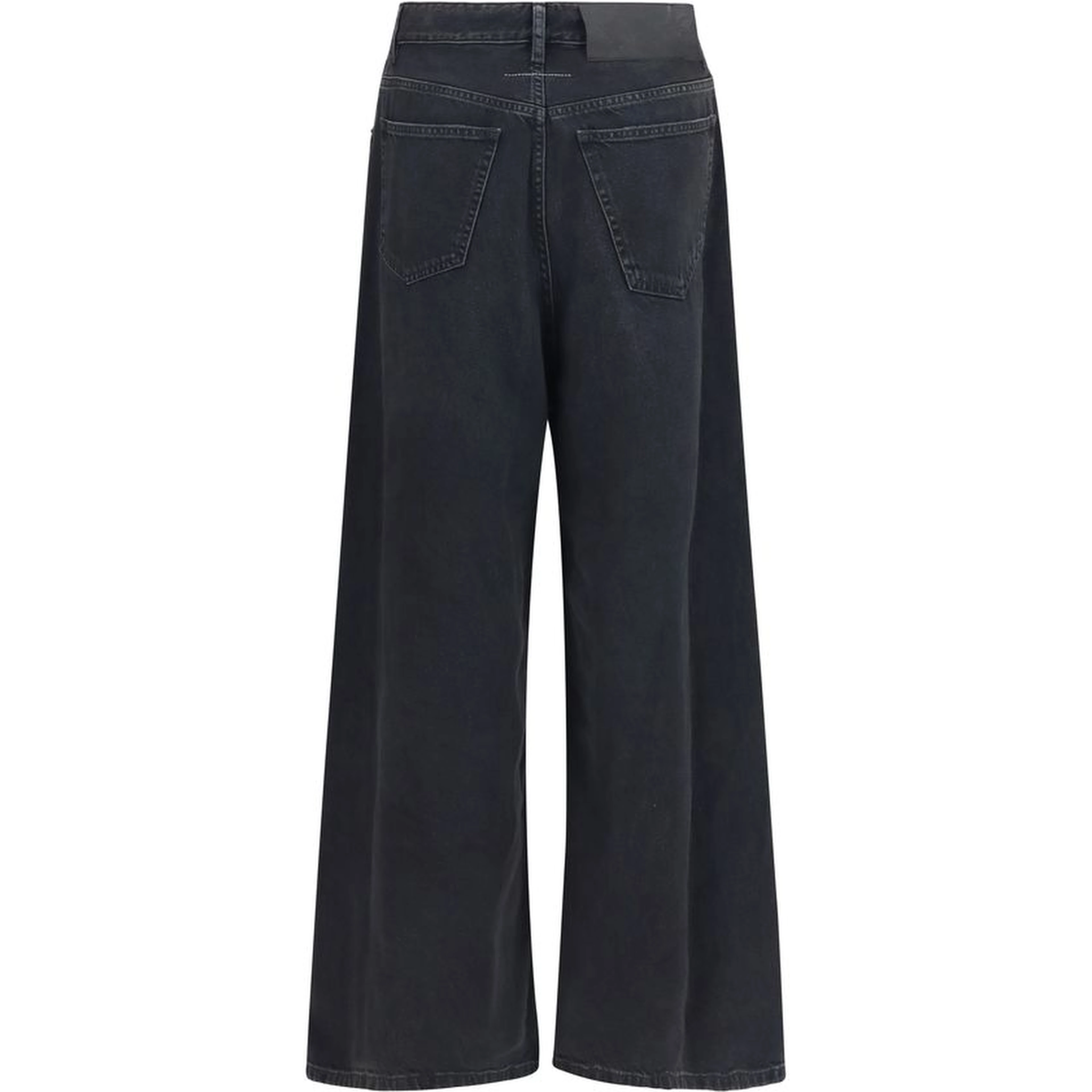 Black Cotton Relaxed Fit Jeans