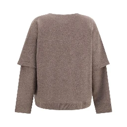 Brown Wool Oves Aries Sweatshirt
