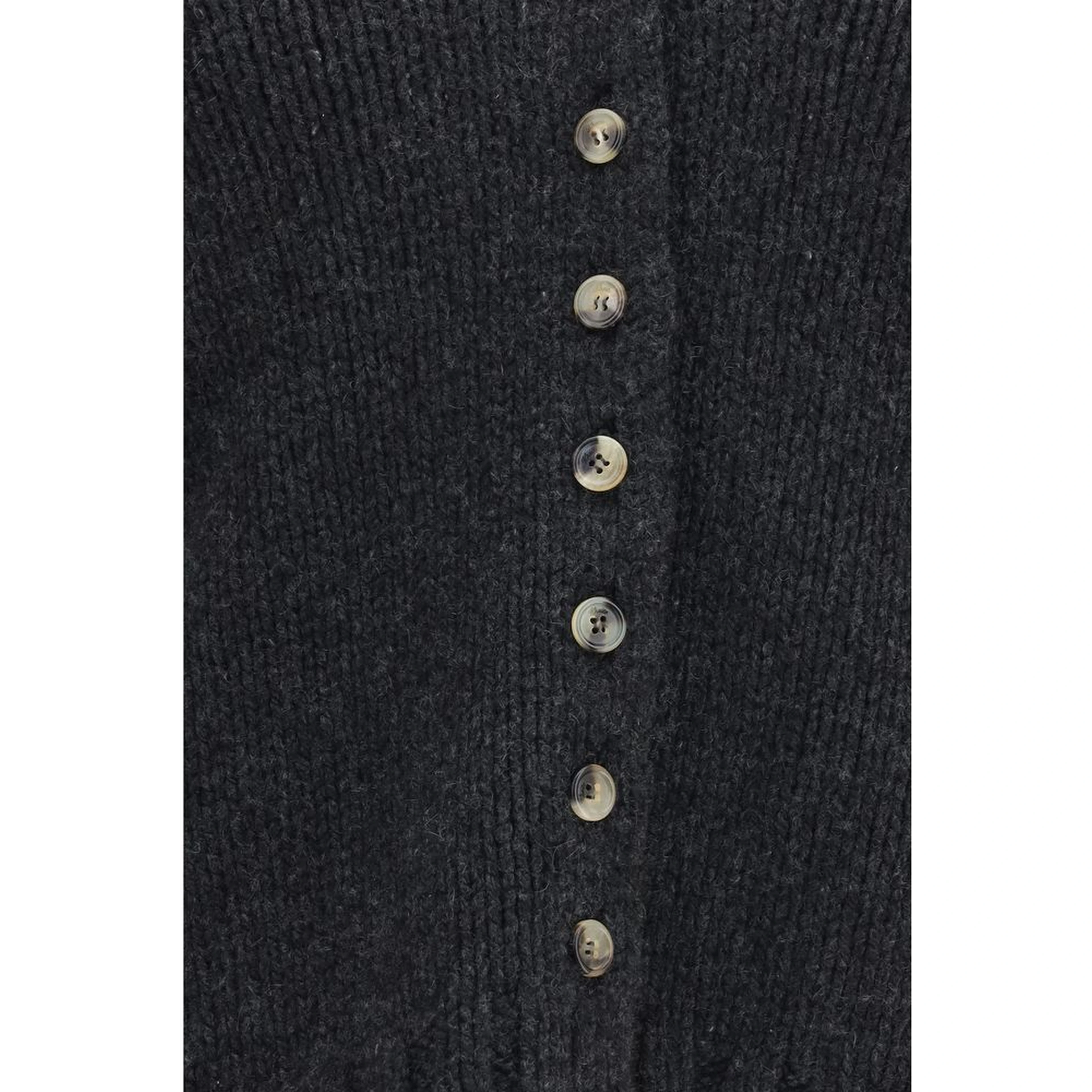 Gray Cashmere Cardigan