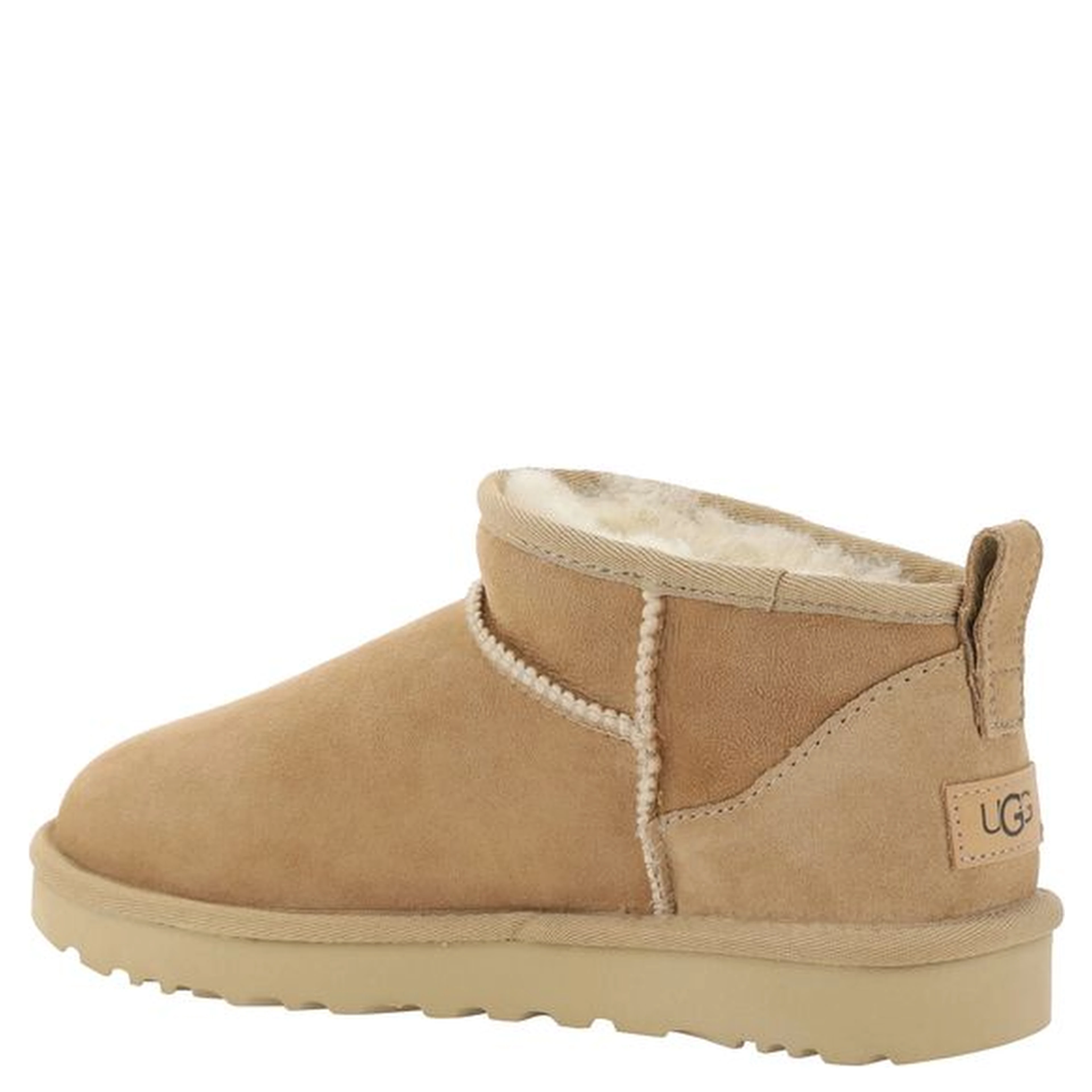 Beige Suede Leather Ankle Boots