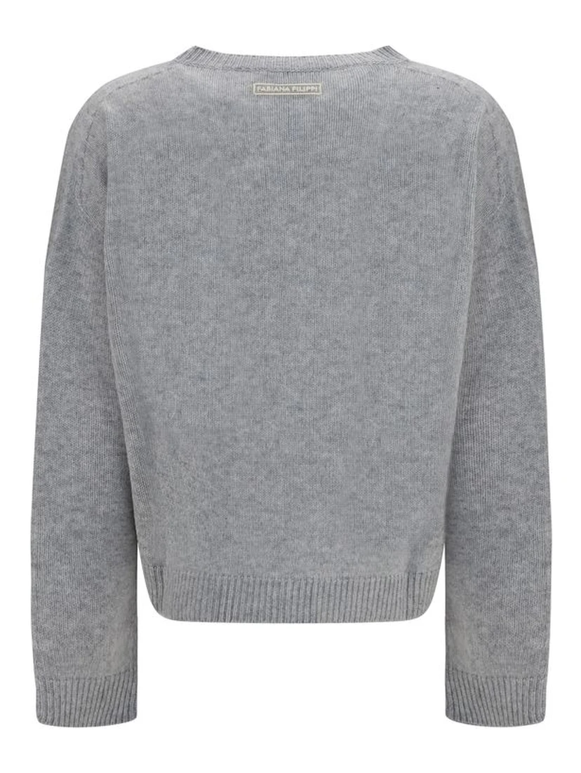 Gray Cashmere Sweatshirt