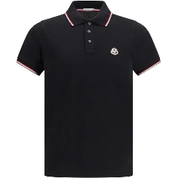 Black Cotton Polo Shirt