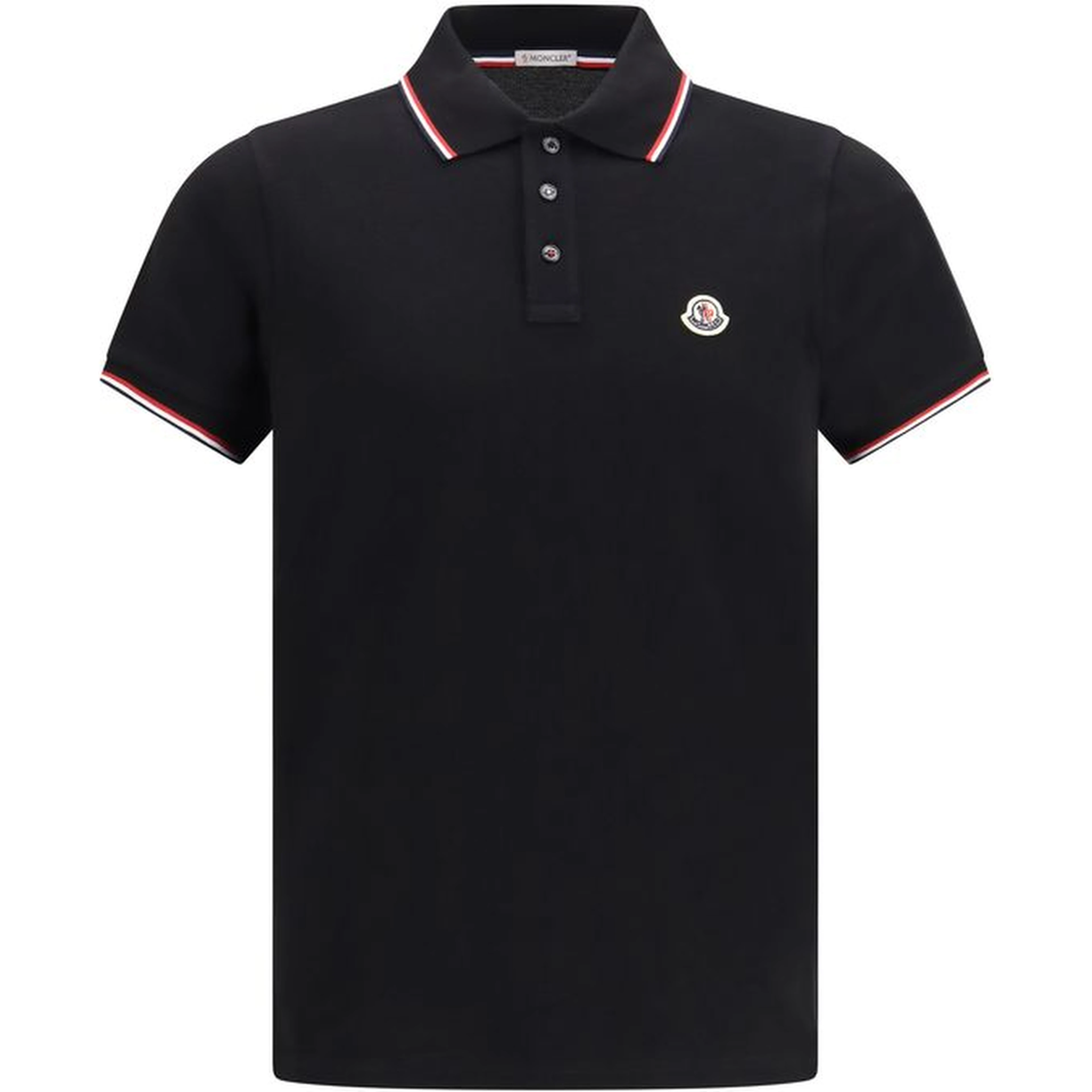 Black Cotton Polo Shirt
