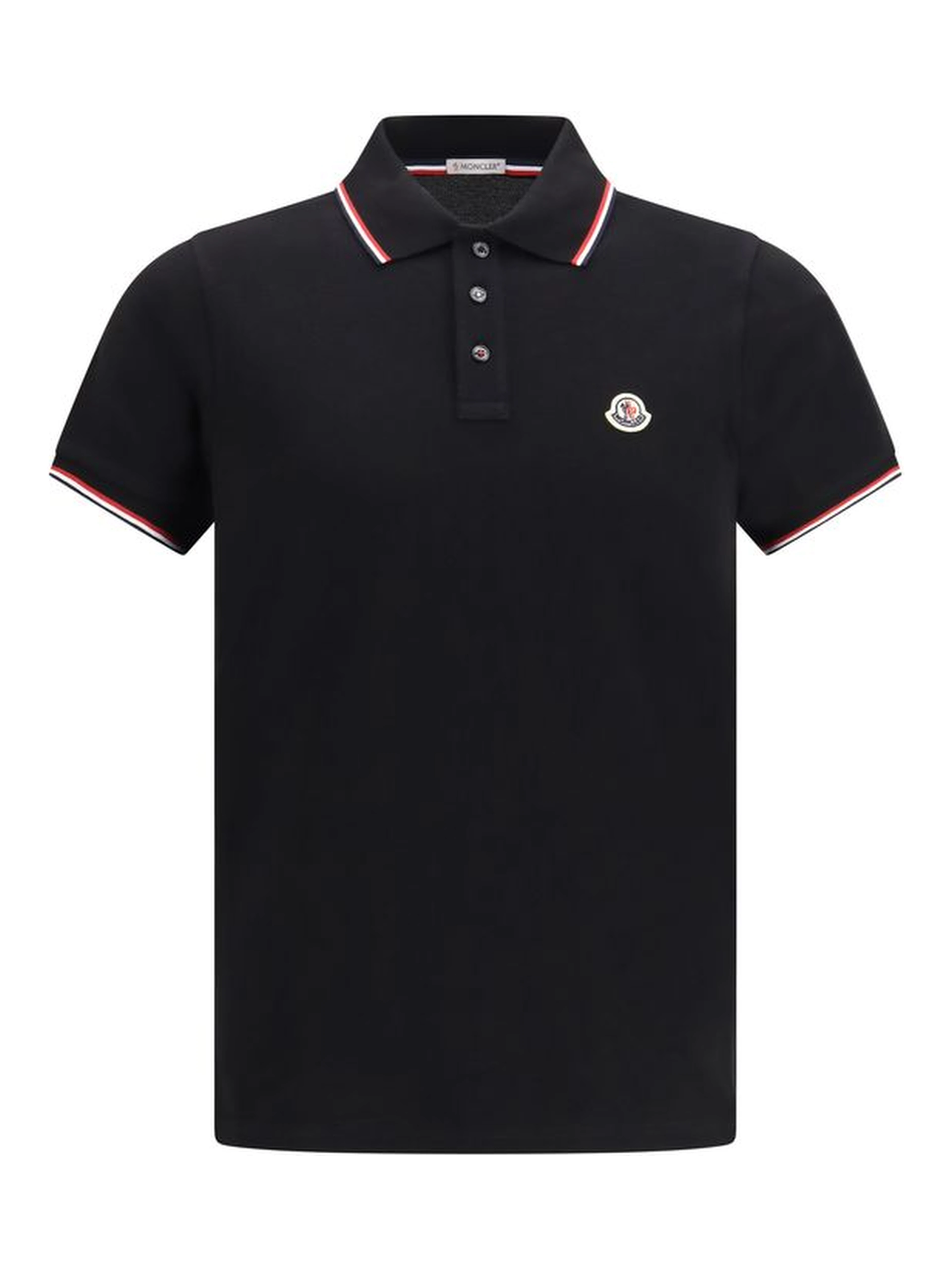Black Cotton Polo Shirt