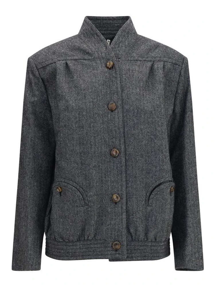 Gray Wool Oves Aries Shell Jacket