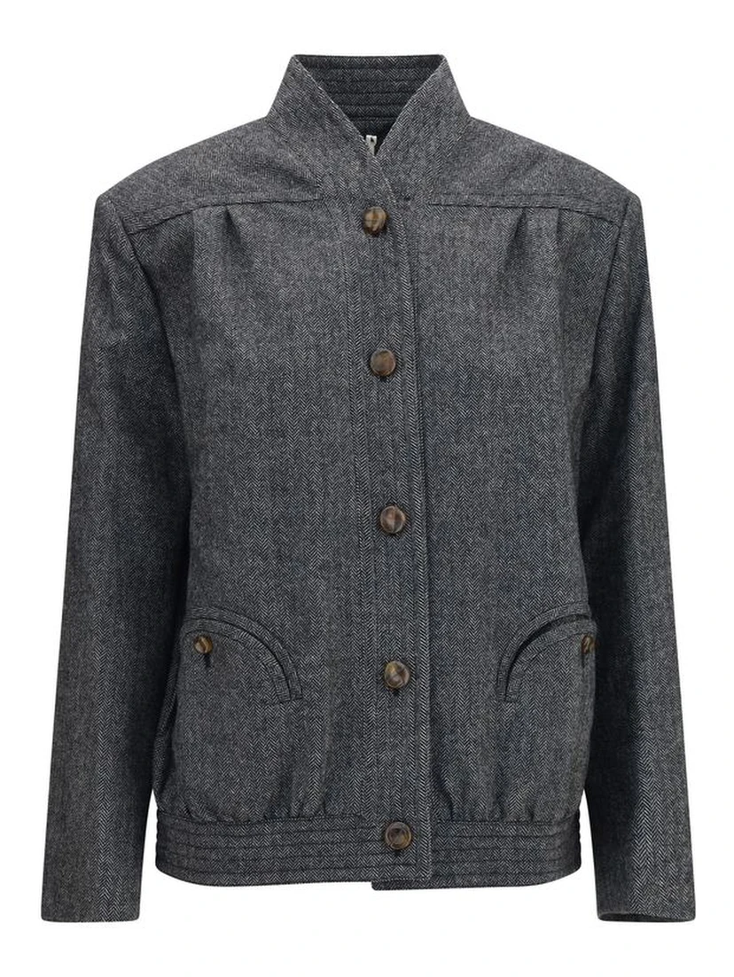 Gray Wool Oves Aries Shell Jacket