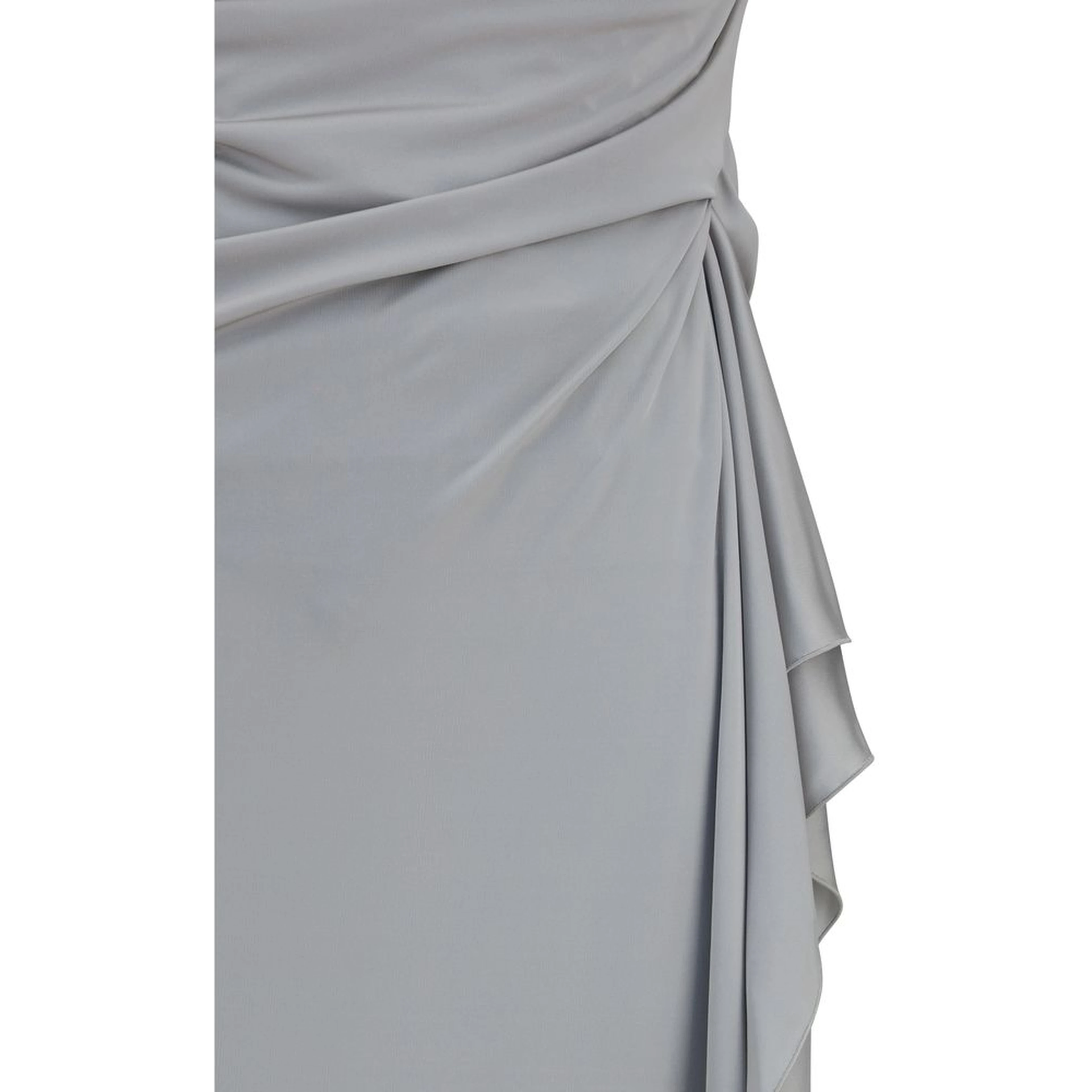 Gray Viscose Casual Dress
