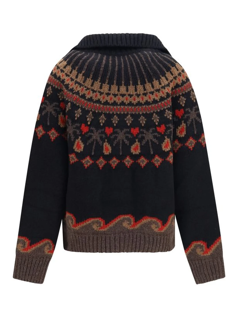Multicolor Wool Oves Aries Cardigan