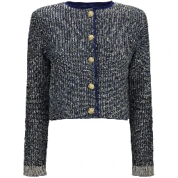 Blue Polyamide Cardigan