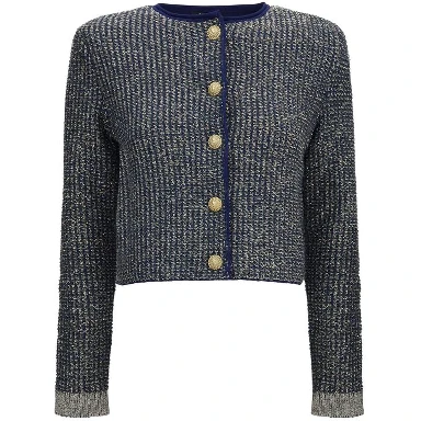 Blue Polyamide Cardigan