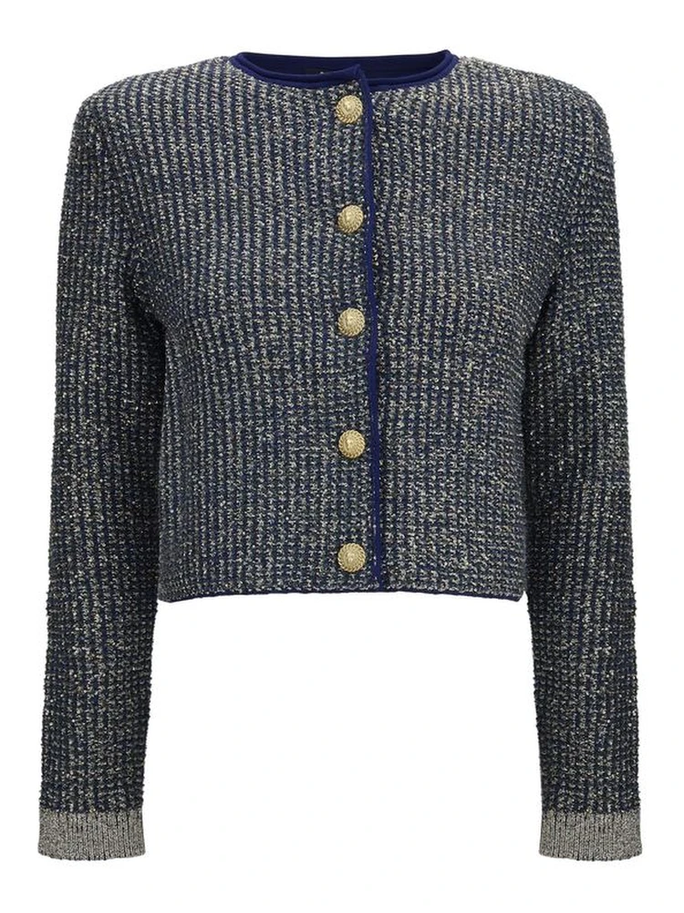 Blue Polyamide Cardigan