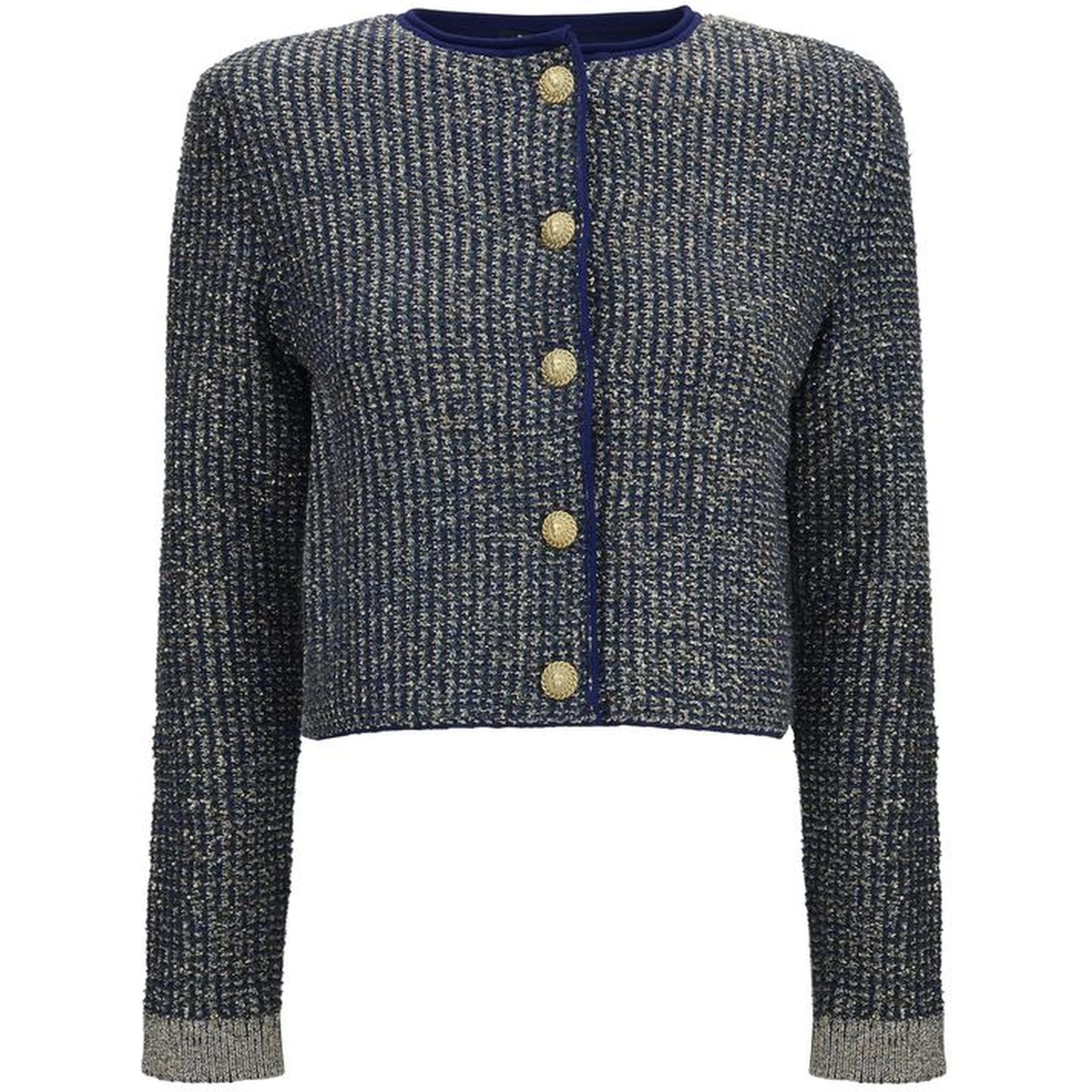 Blue Polyamide Cardigan