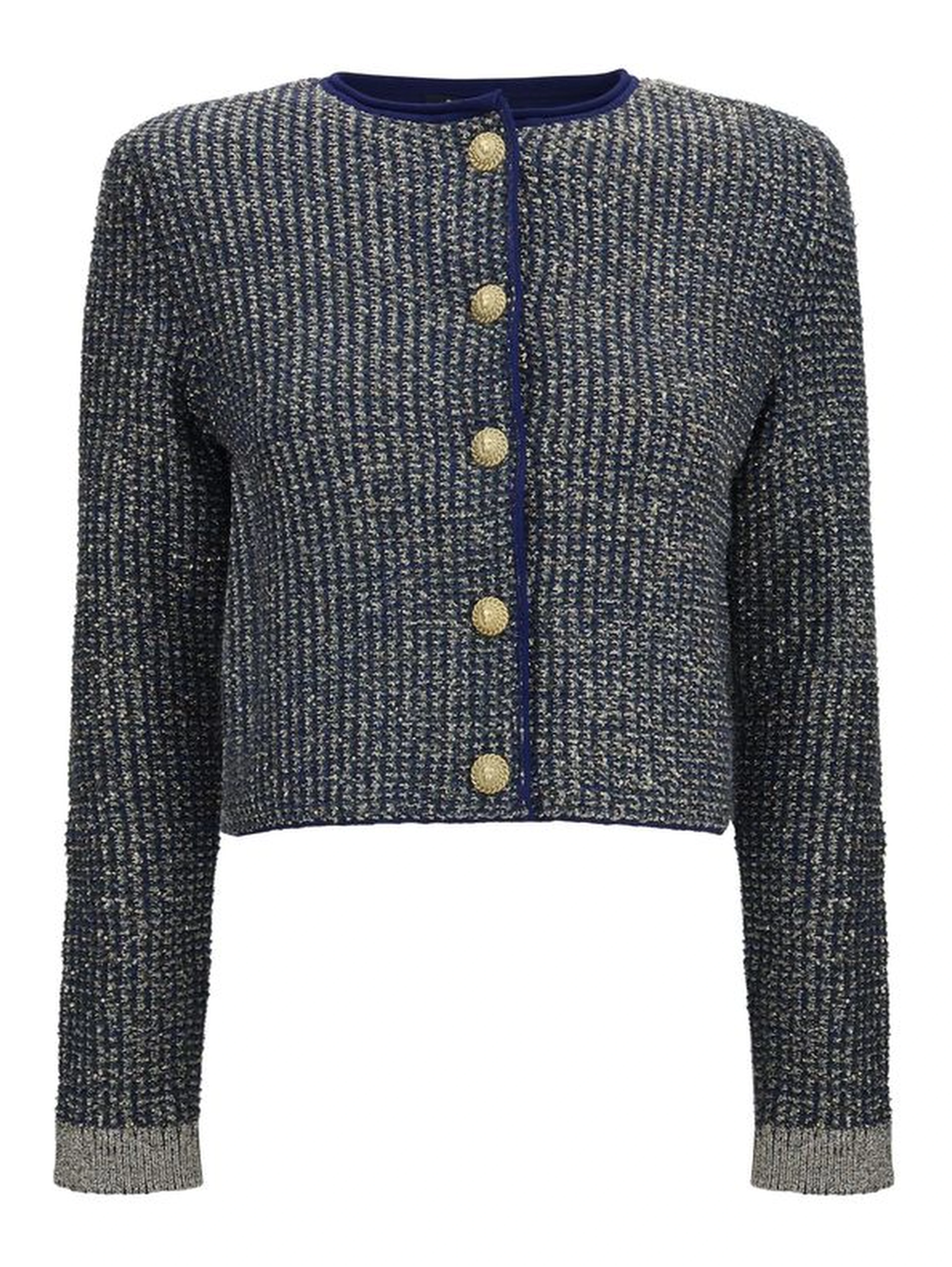 Blue Polyamide Cardigan