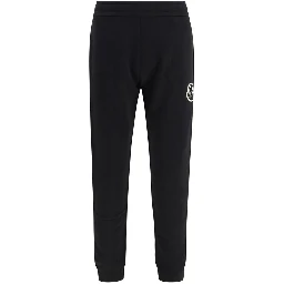Black Cotton Athletic Pants