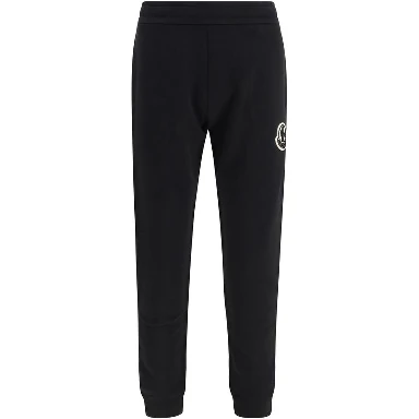 Black Cotton Athletic Pants