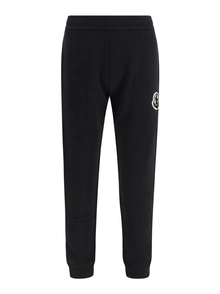 Black Cotton Athletic Pants