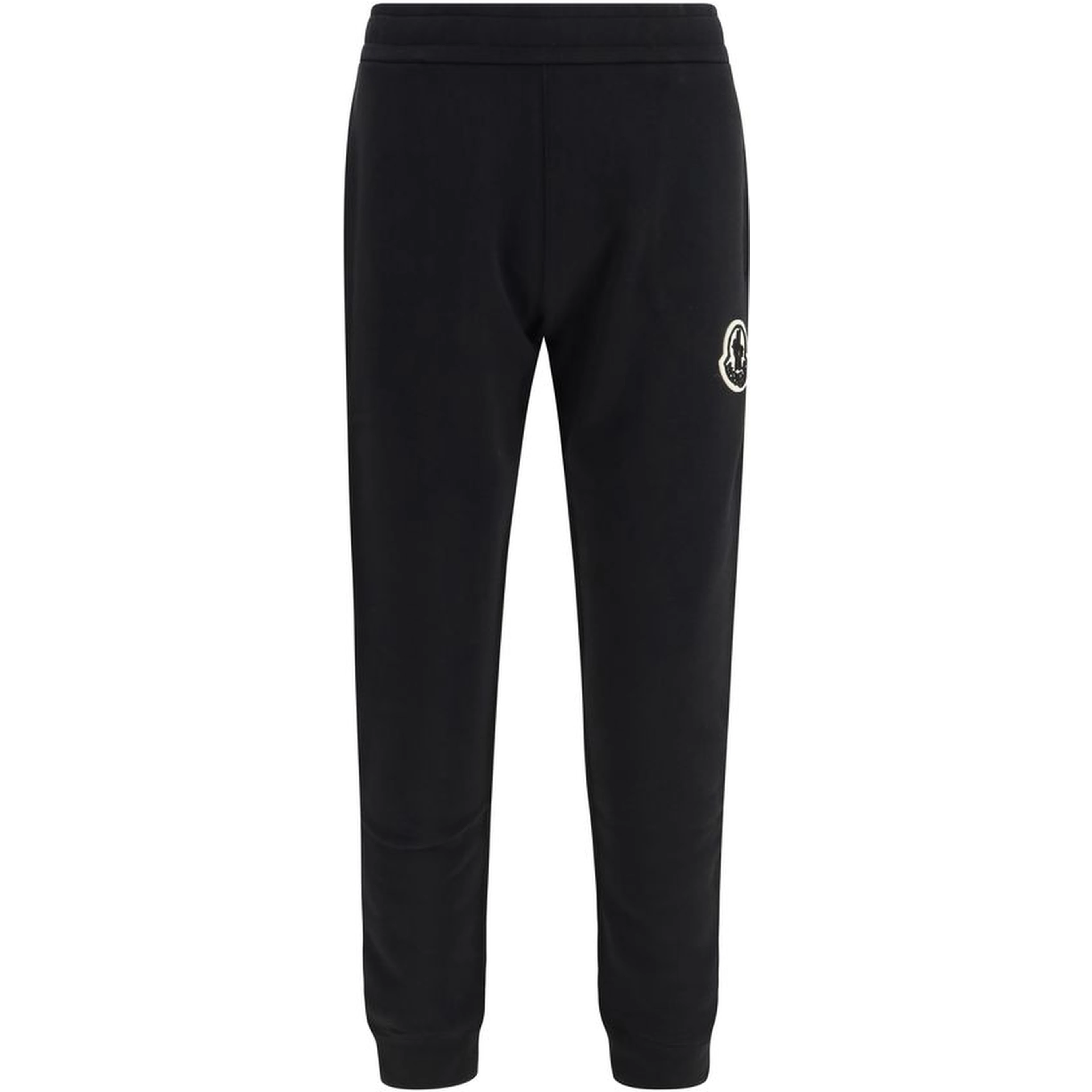 Black Cotton Athletic Pants