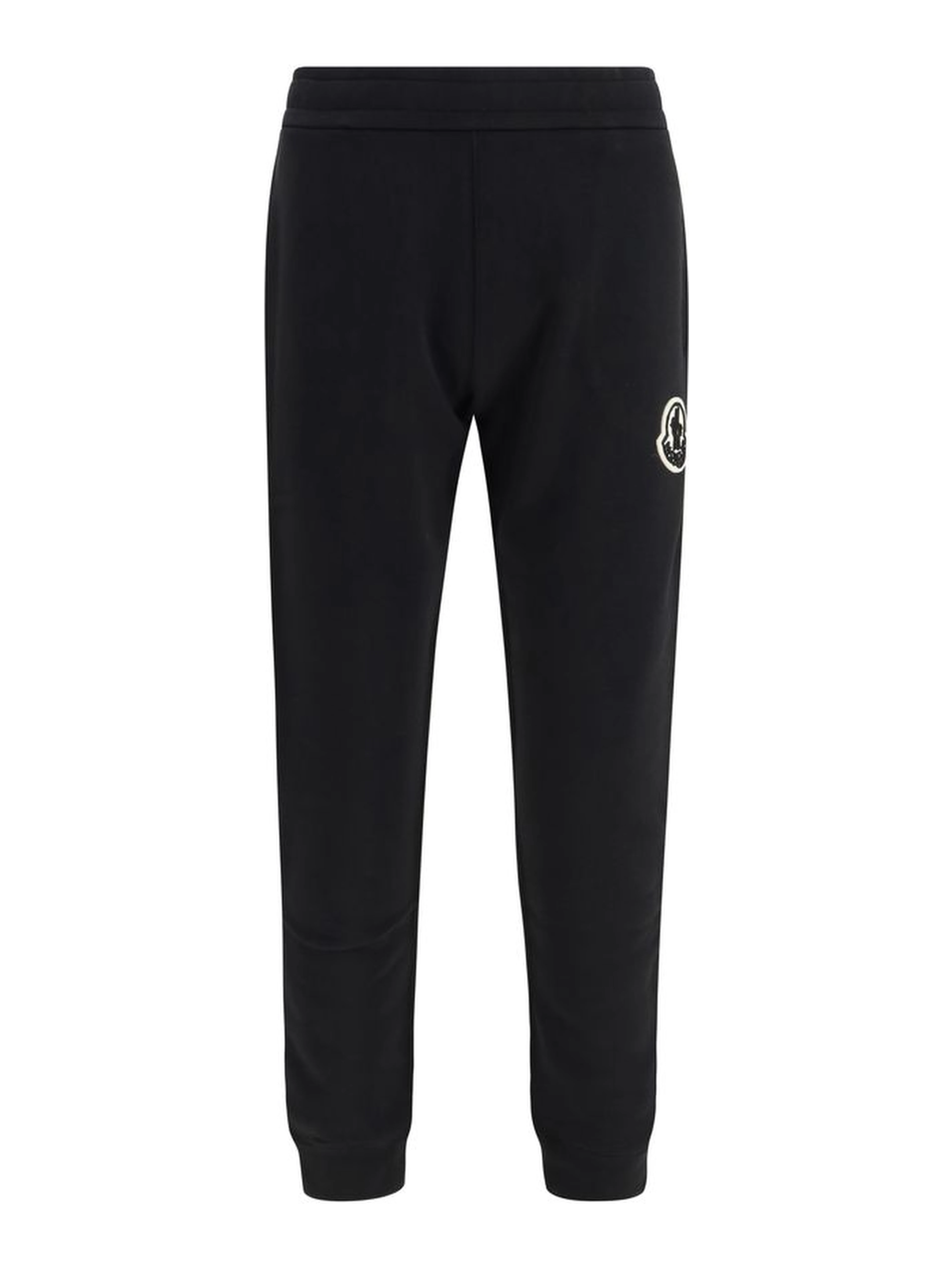 Black Cotton Athletic Pants