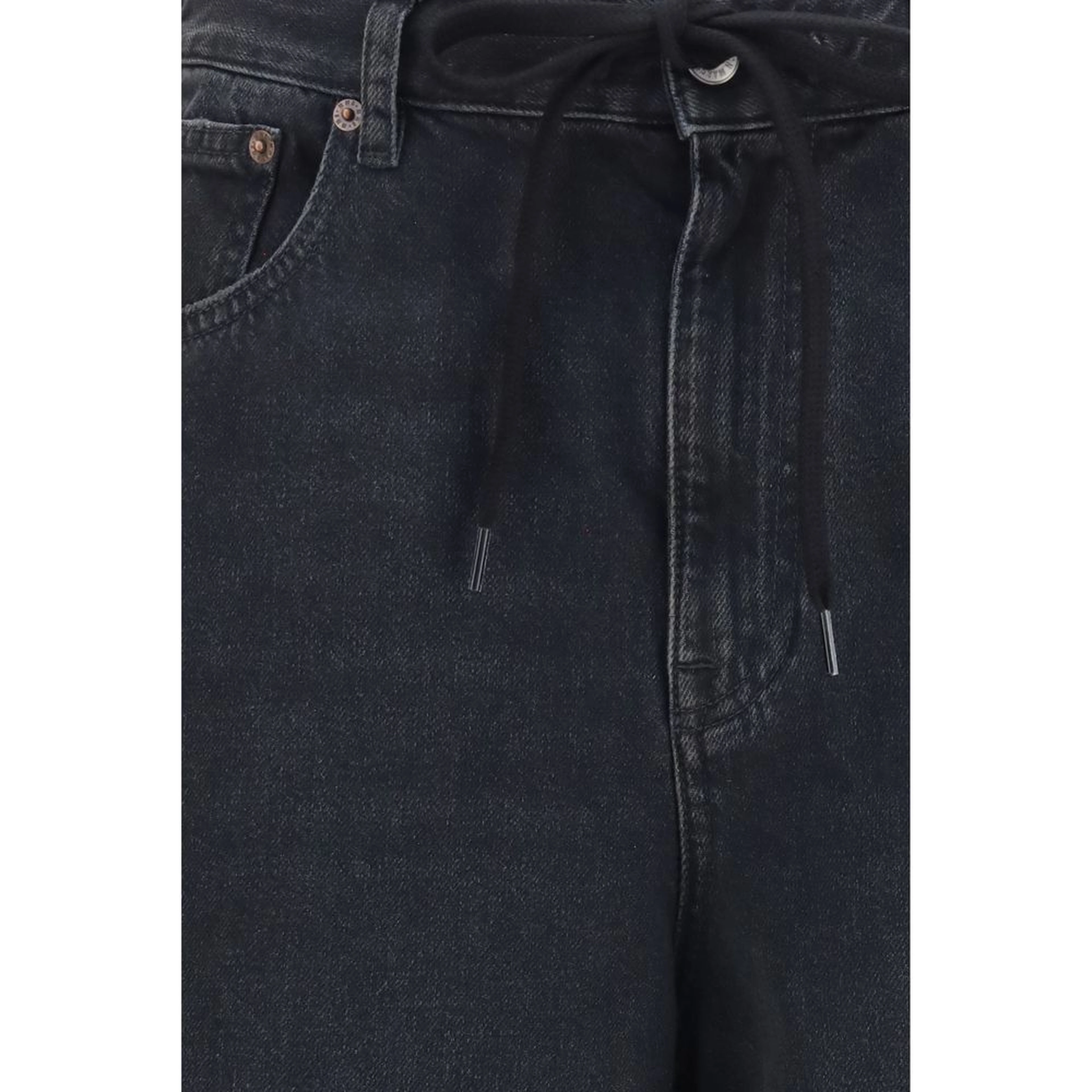 Black Cotton Relaxed Fit Jeans