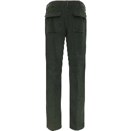 Bicolor Cotton Casual Pants