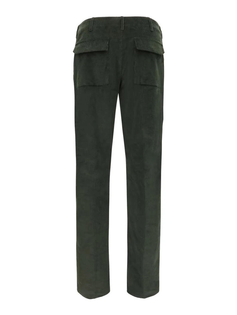 Bicolor Cotton Casual Pants