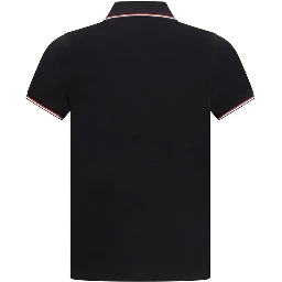 Black Cotton Polo Shirt