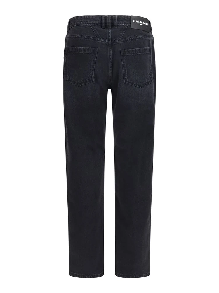 Black Cotton Straight-Leg Jeans alternative