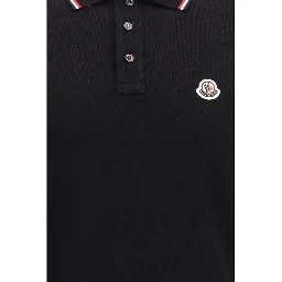 Black Cotton Polo Shirt