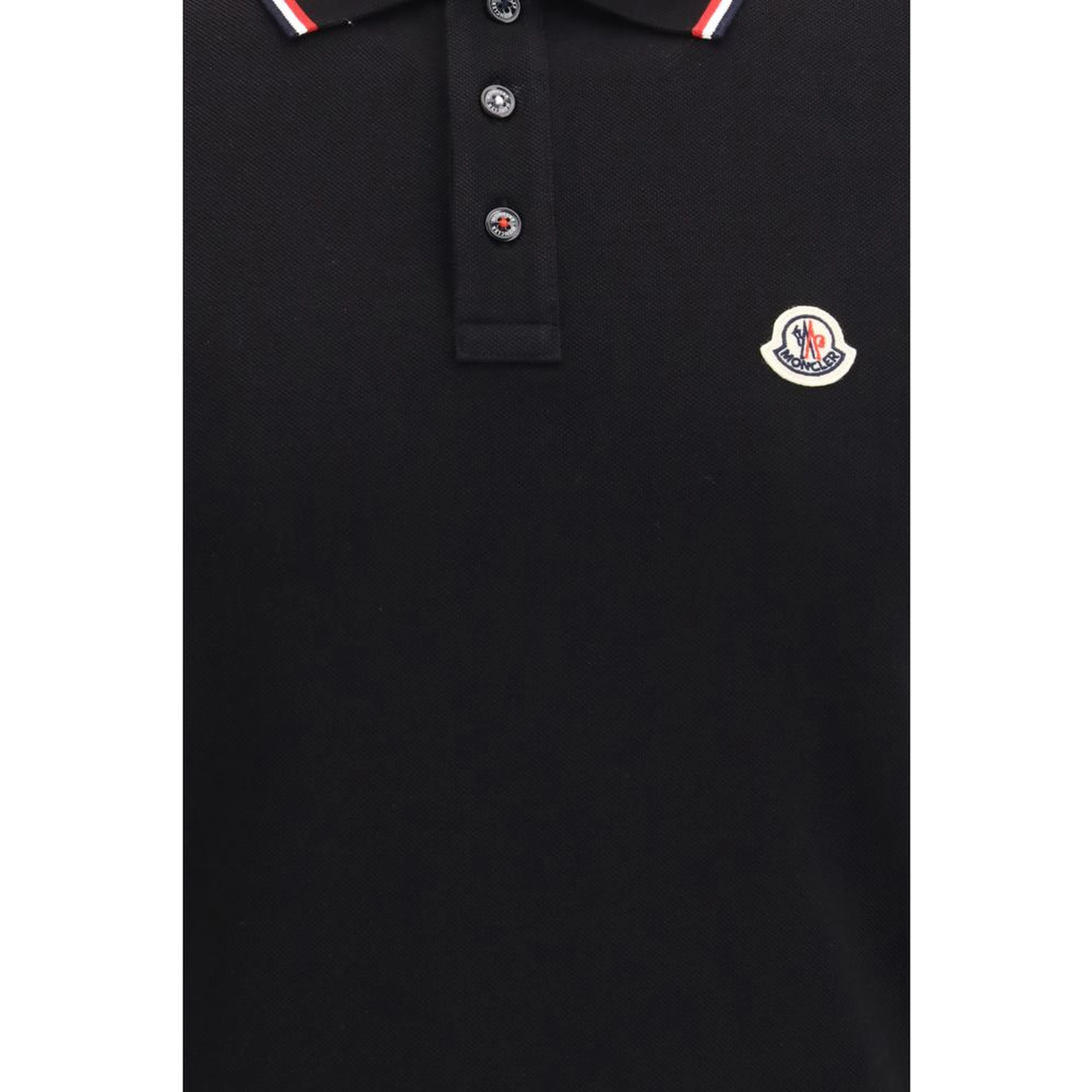 Black Cotton Polo Shirt