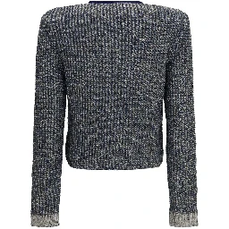 Blue Polyamide Cardigan