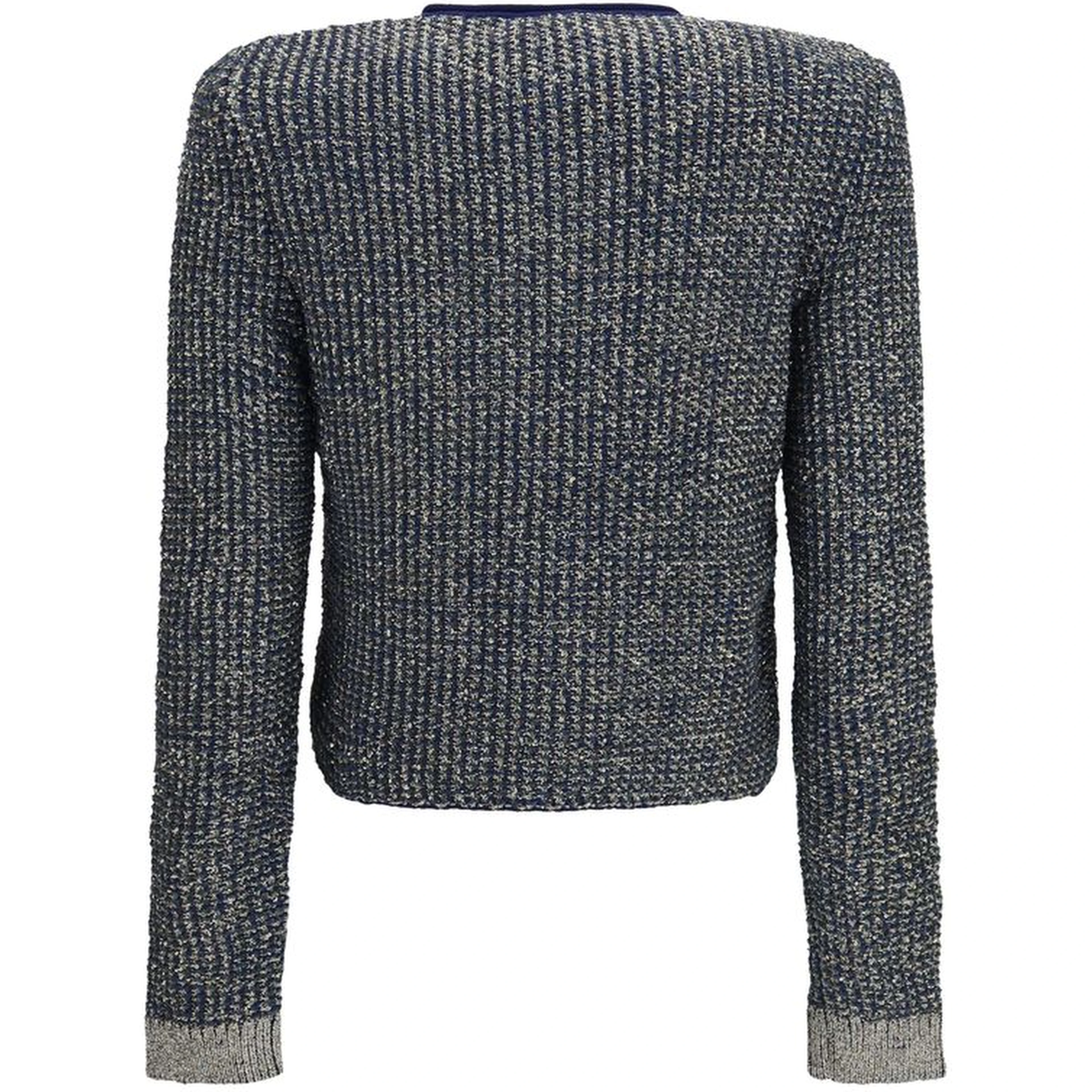 Blue Polyamide Cardigan