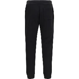 Black Cotton Athletic Pants